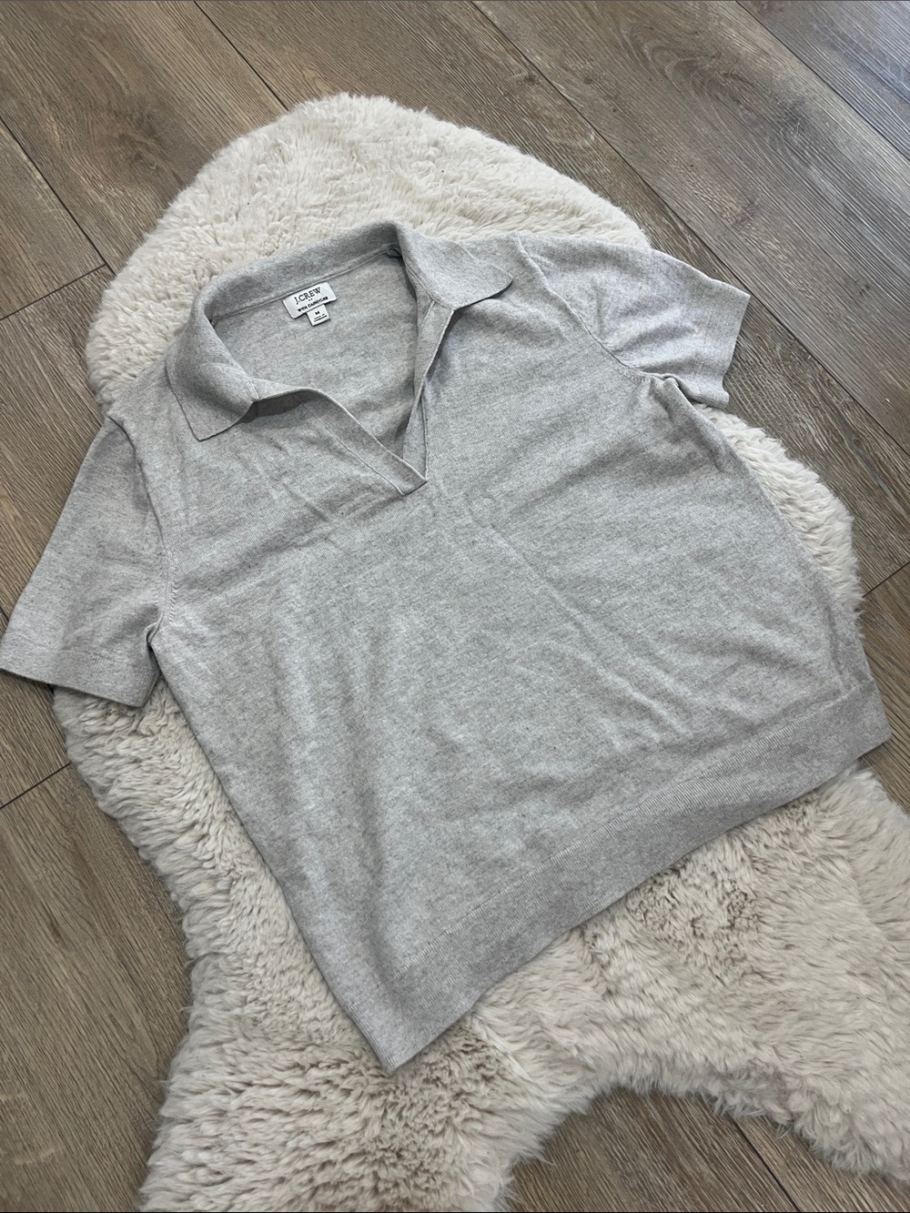 Jcrew cashmere blend sweater polo